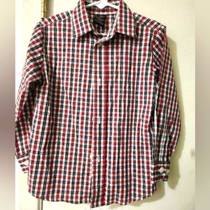 Docker's 4T  button-down long sleeve shirt.
